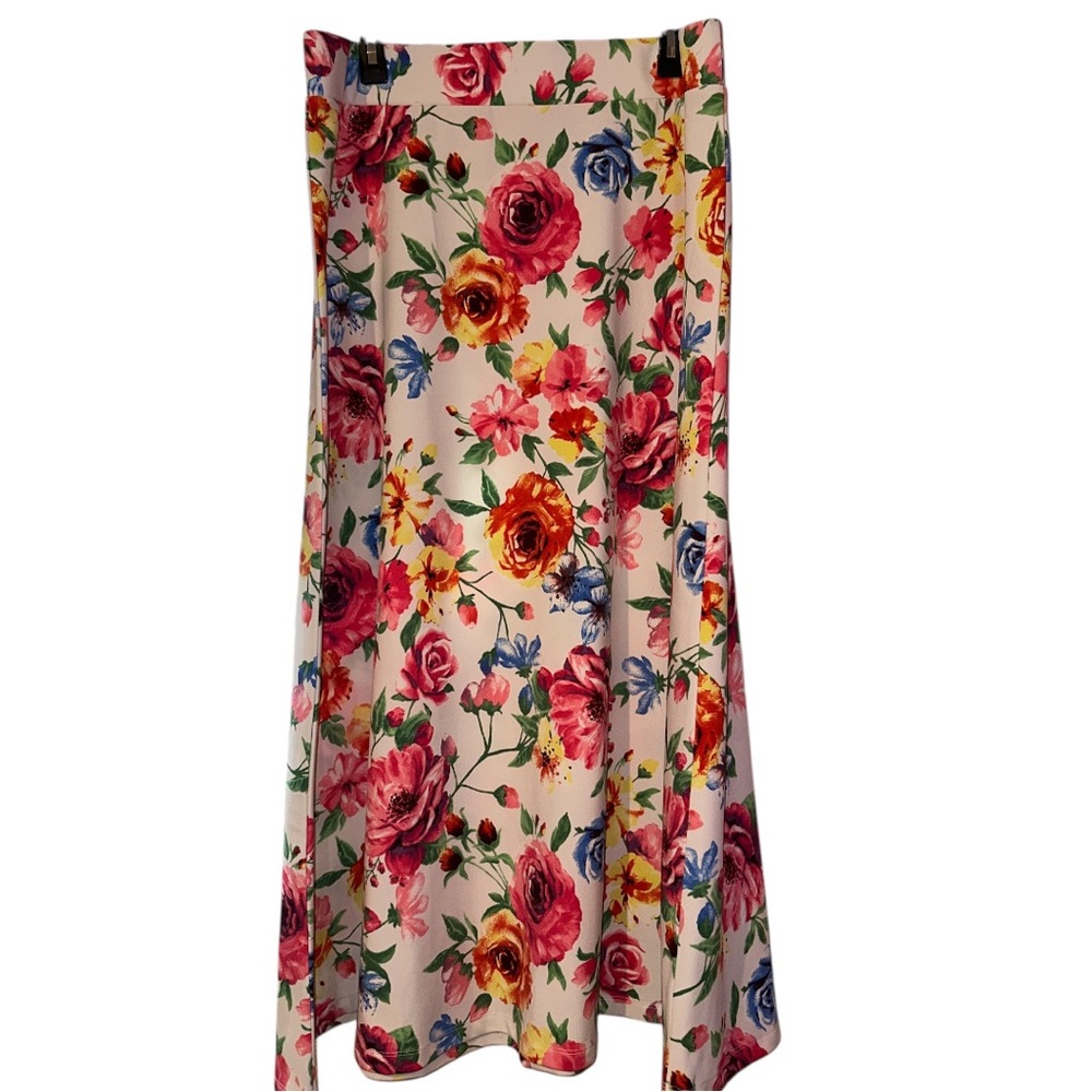 Messini Floral Print Maxi Skirt